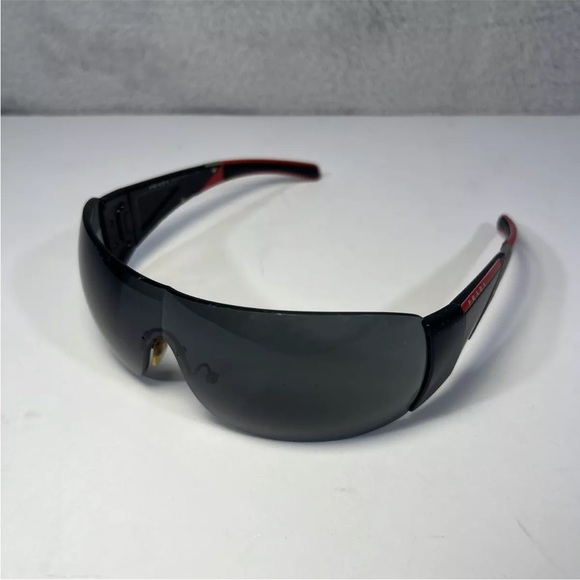 Prada Accessories - Prada sheild Black Sunglasses